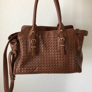 Brown Leather Hand and Shoulder Bag